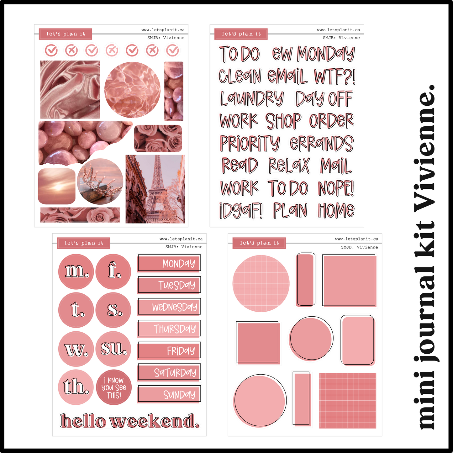 PHOTO mini journal kits | Premium Matte | 8 colour versions