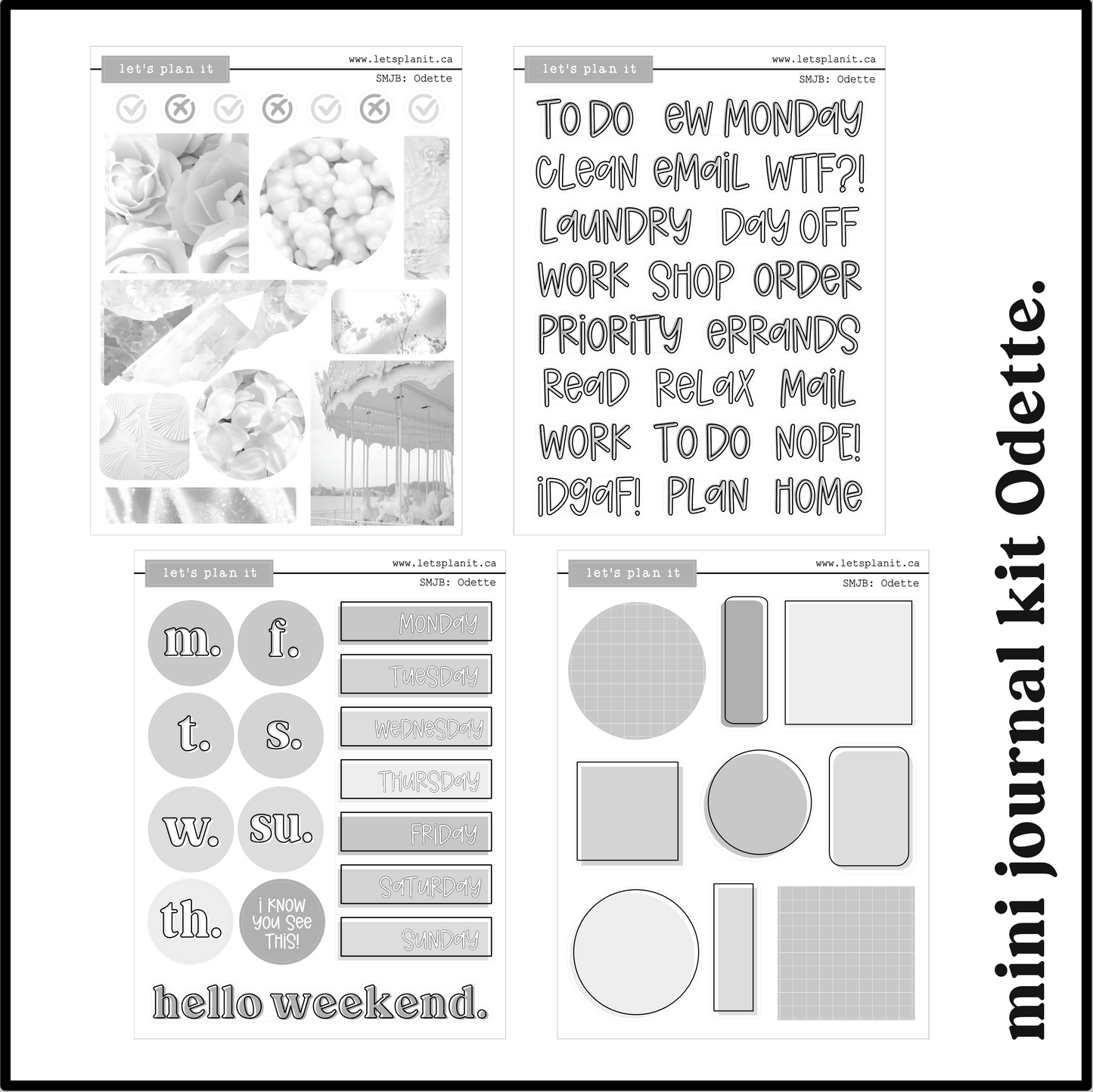 PHOTO mini journal kits | Premium Matte | 8 colour versions