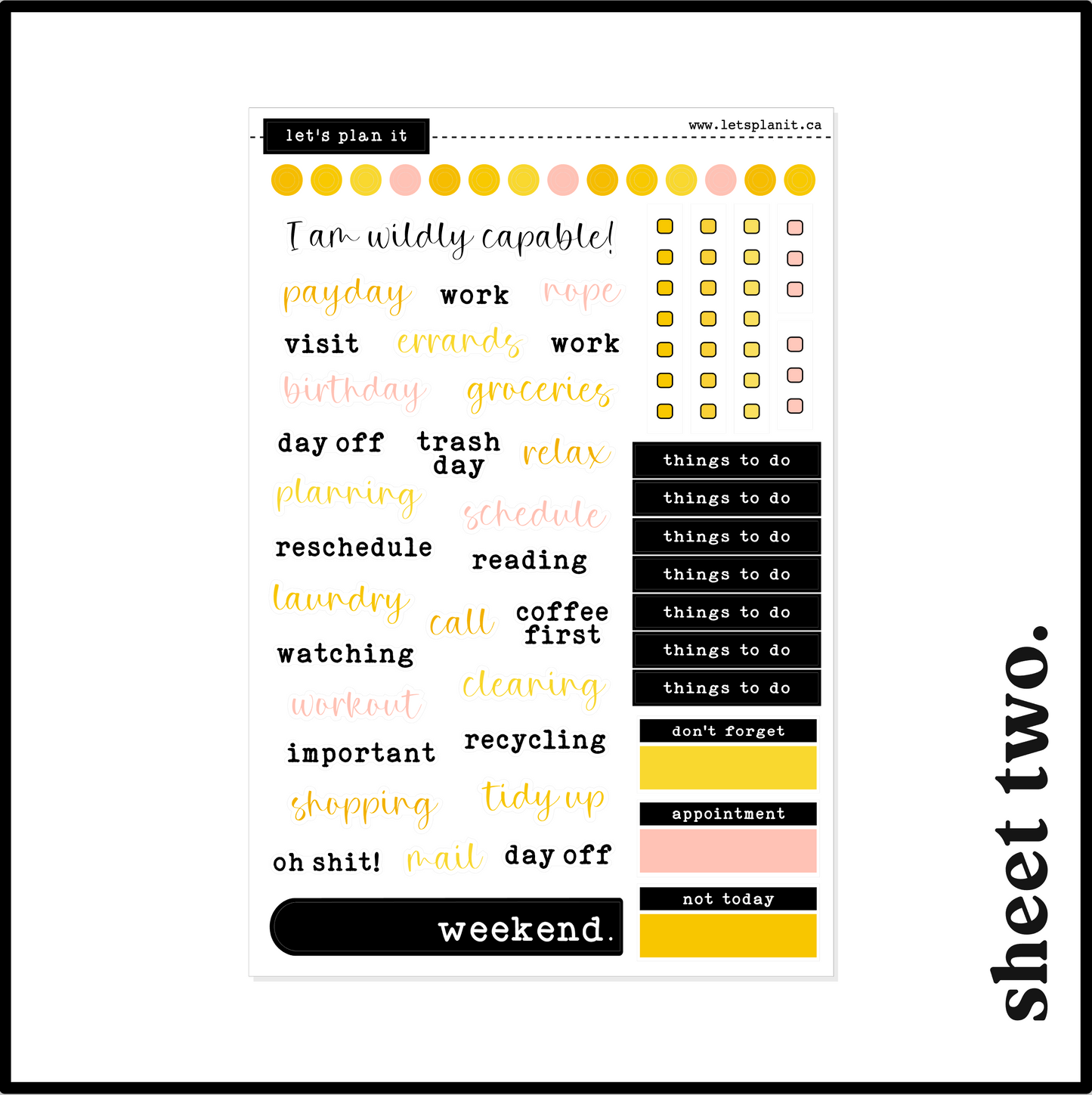 FREYA COLLECTION | Weekly Kits