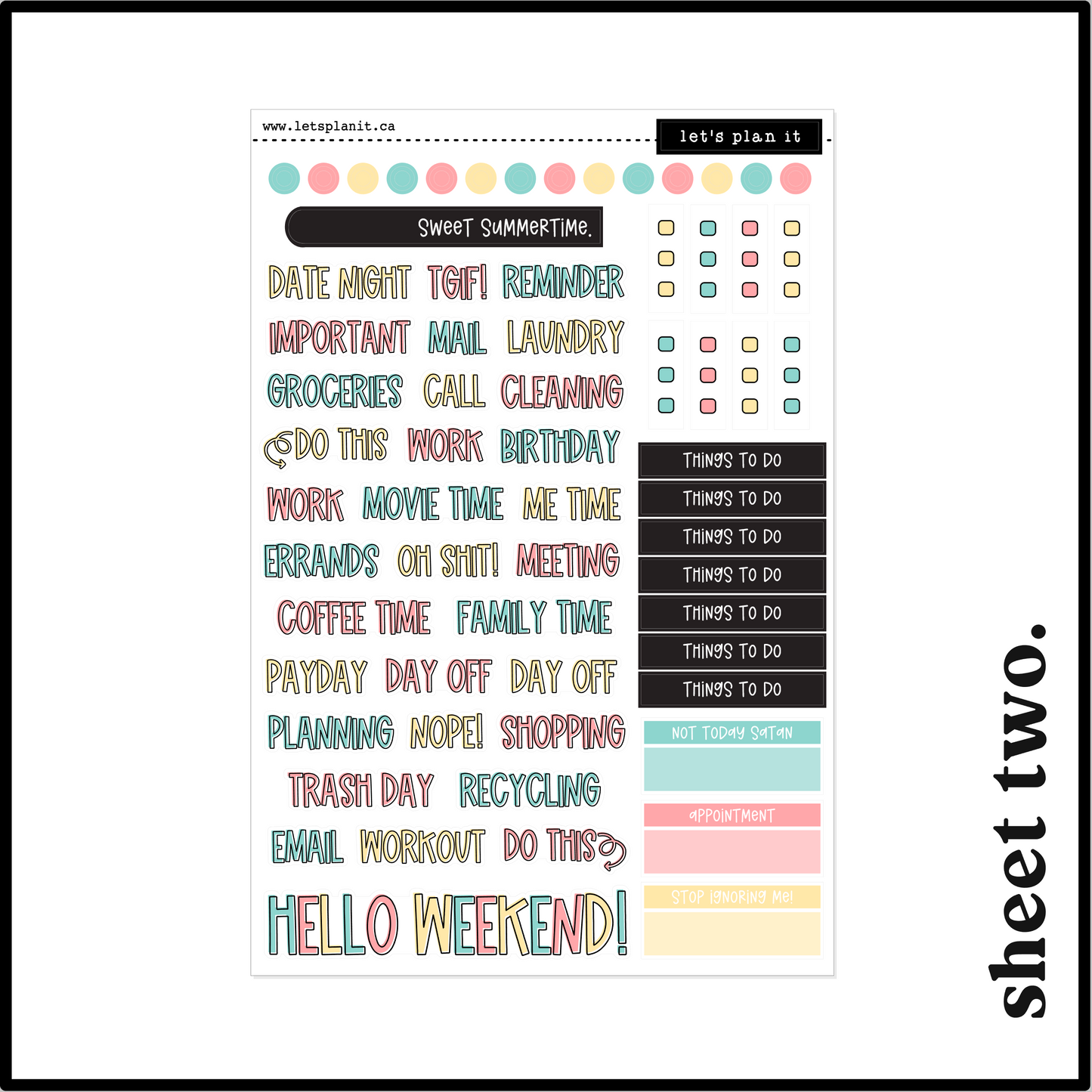 SADIE COLLECTION | Weekly Kits