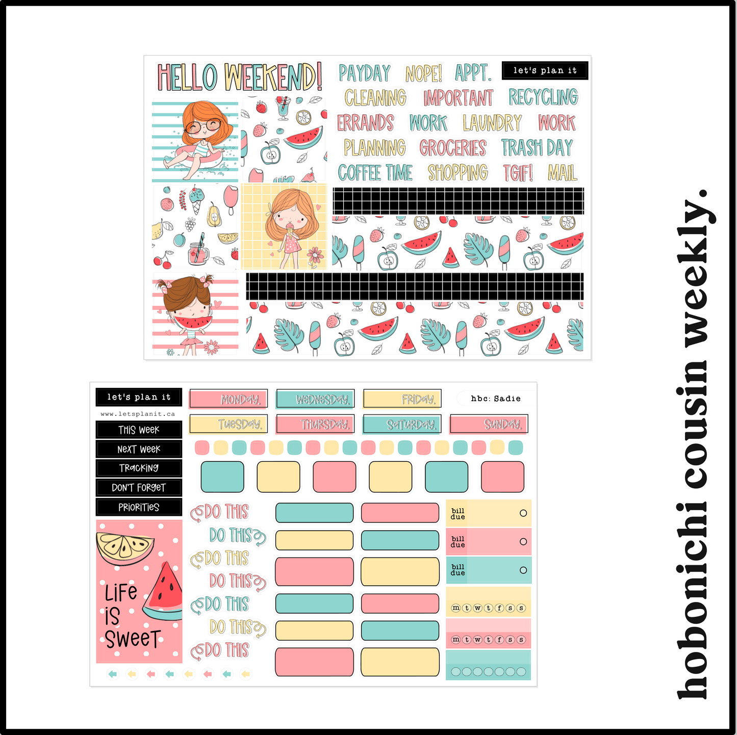 SADIE COLLECTION | Weekly Kits