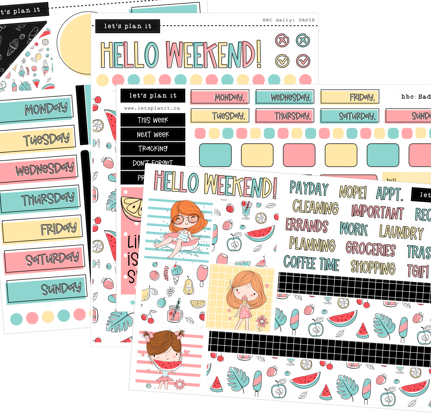 SADIE COLLECTION | Weekly Kits