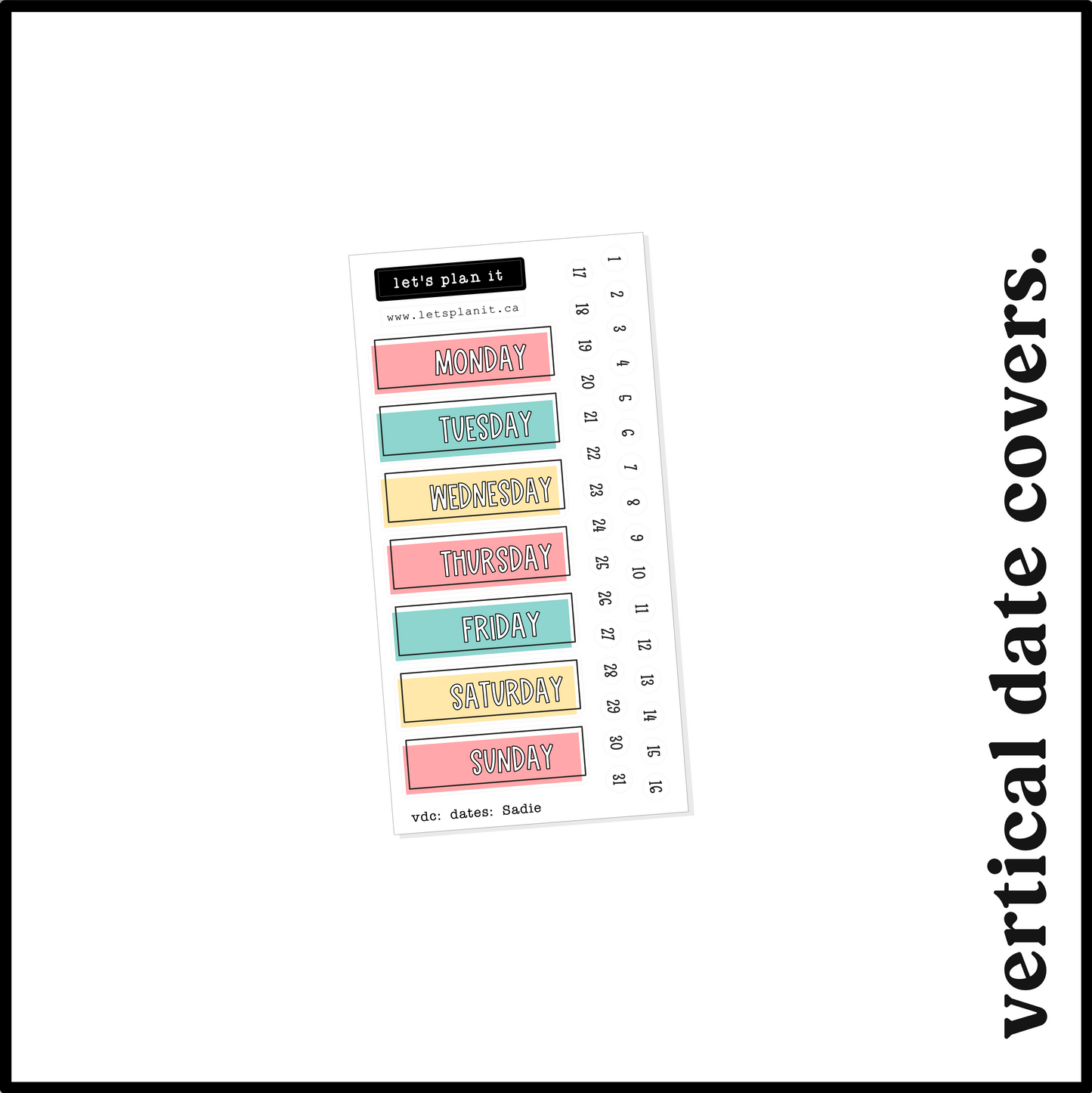 SADIE COLLECTION | Weekly Kits