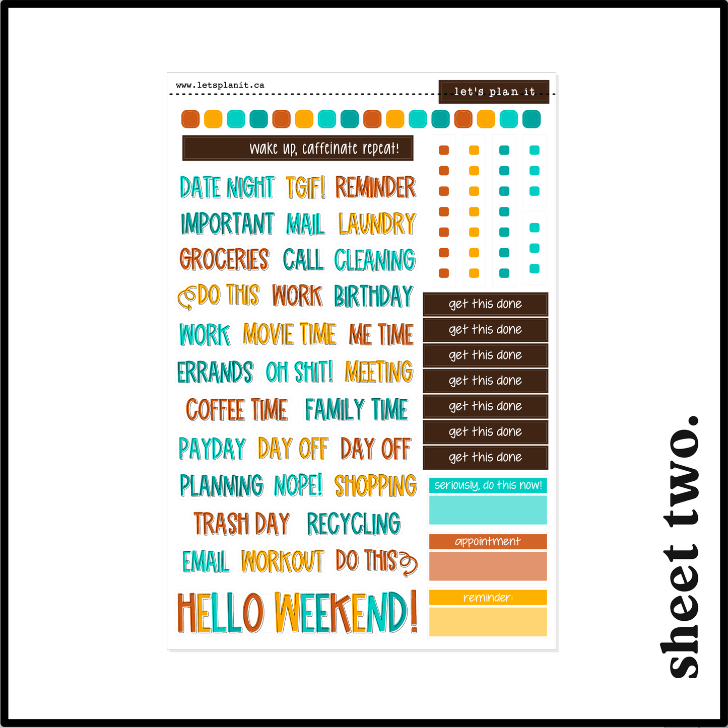 FRANCES BEAN COLLECTION | Weekly Kits
