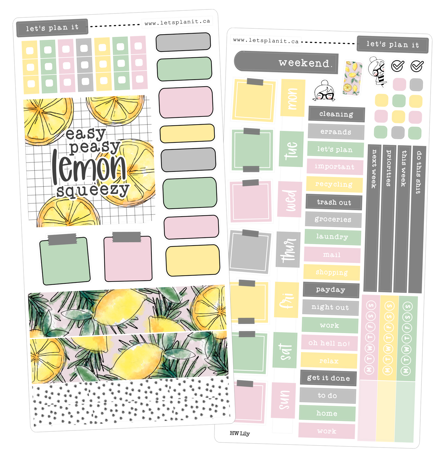 LILY COLLECTION | Weekly Kits