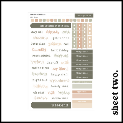 EDEN COLLECTION | Weekly Kits