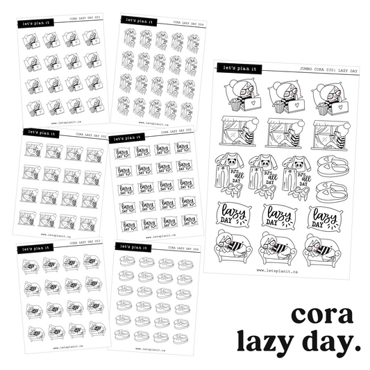 Cora | Lazy Day | character stickers
