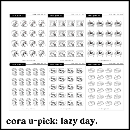 Cora | Lazy Day | character stickers