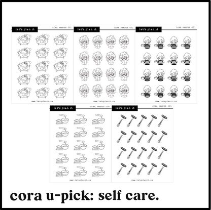 Cora | SELF CARE | character stickers