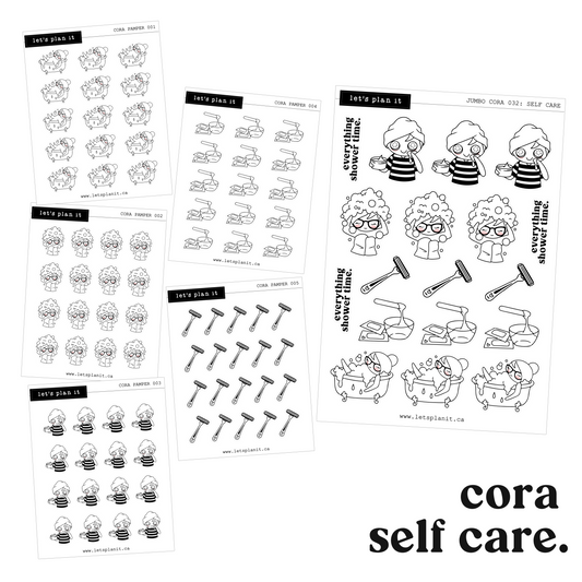 Cora | SELF CARE | character stickers
