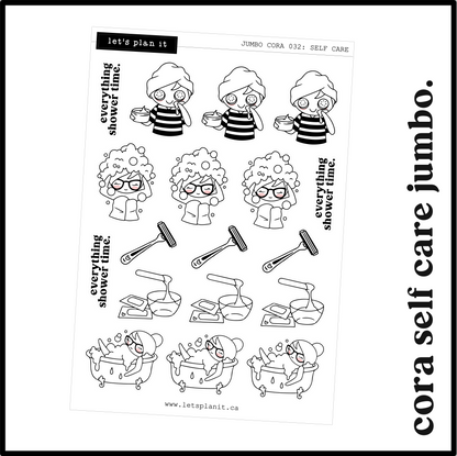Cora | SELF CARE | character stickers