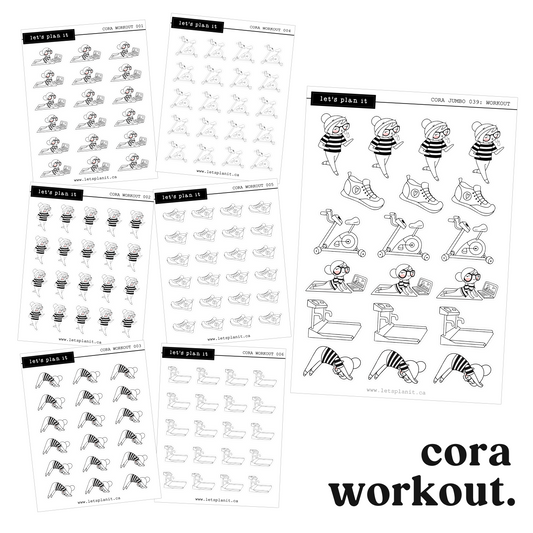 Cora | WORKOUT | character stickers