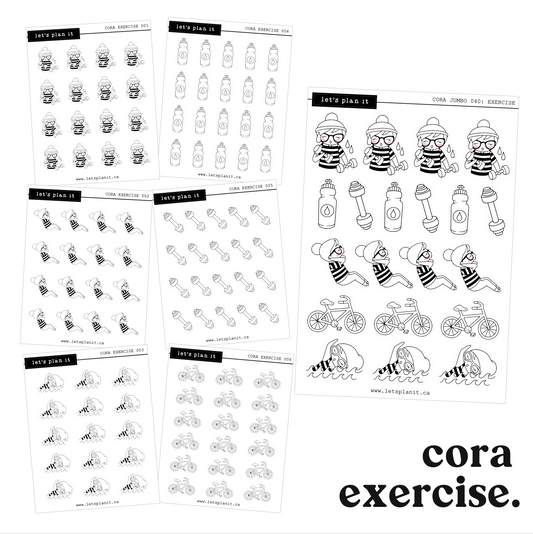 Cora | EXERCISE | character stickers