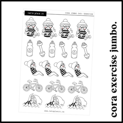 Cora | EXERCISE | character stickers