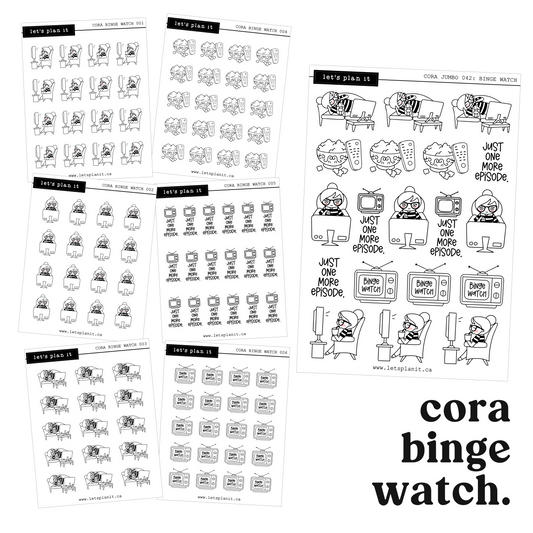 Cora | BINGE WATCH | character stickers
