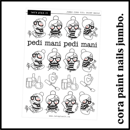 Cora | Paint Nails | character stickers