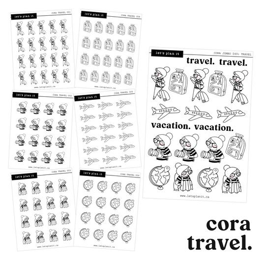Cora | TRAVEL | character stickers