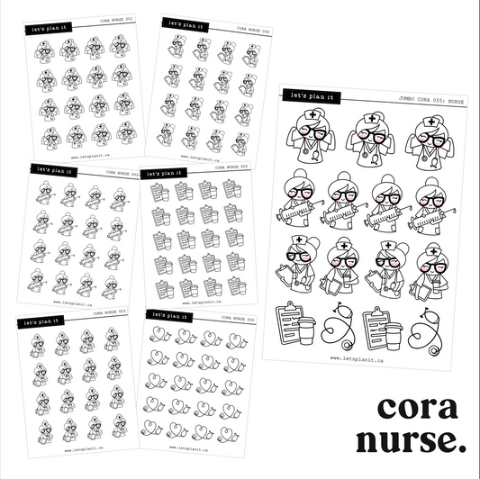 Cora | NURSE | character stickers