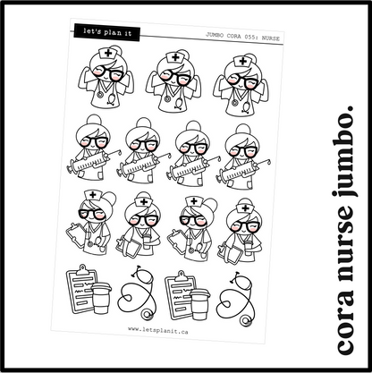 Cora | NURSE | character stickers