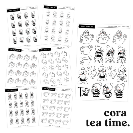 Cora | Tea Time | character stickers
