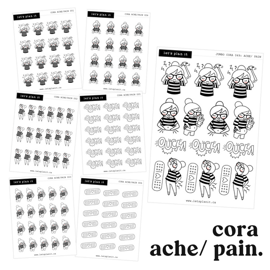 Cora | Ache/ Pain | character stickers