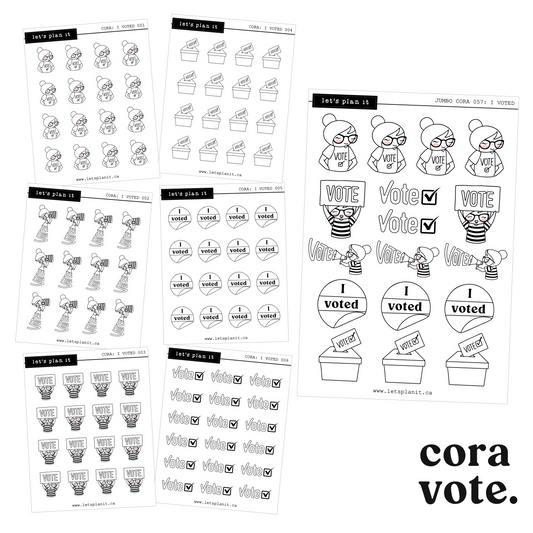 Cora | I Voted | character stickers