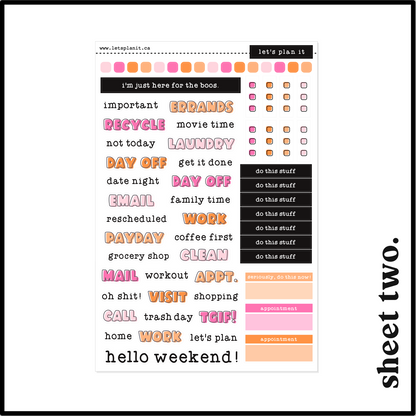 KELLY COLLECTION | Weekly Kits