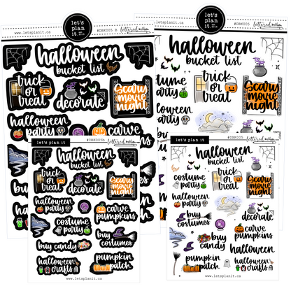 Lettered by Kim | Halloween Bucket List