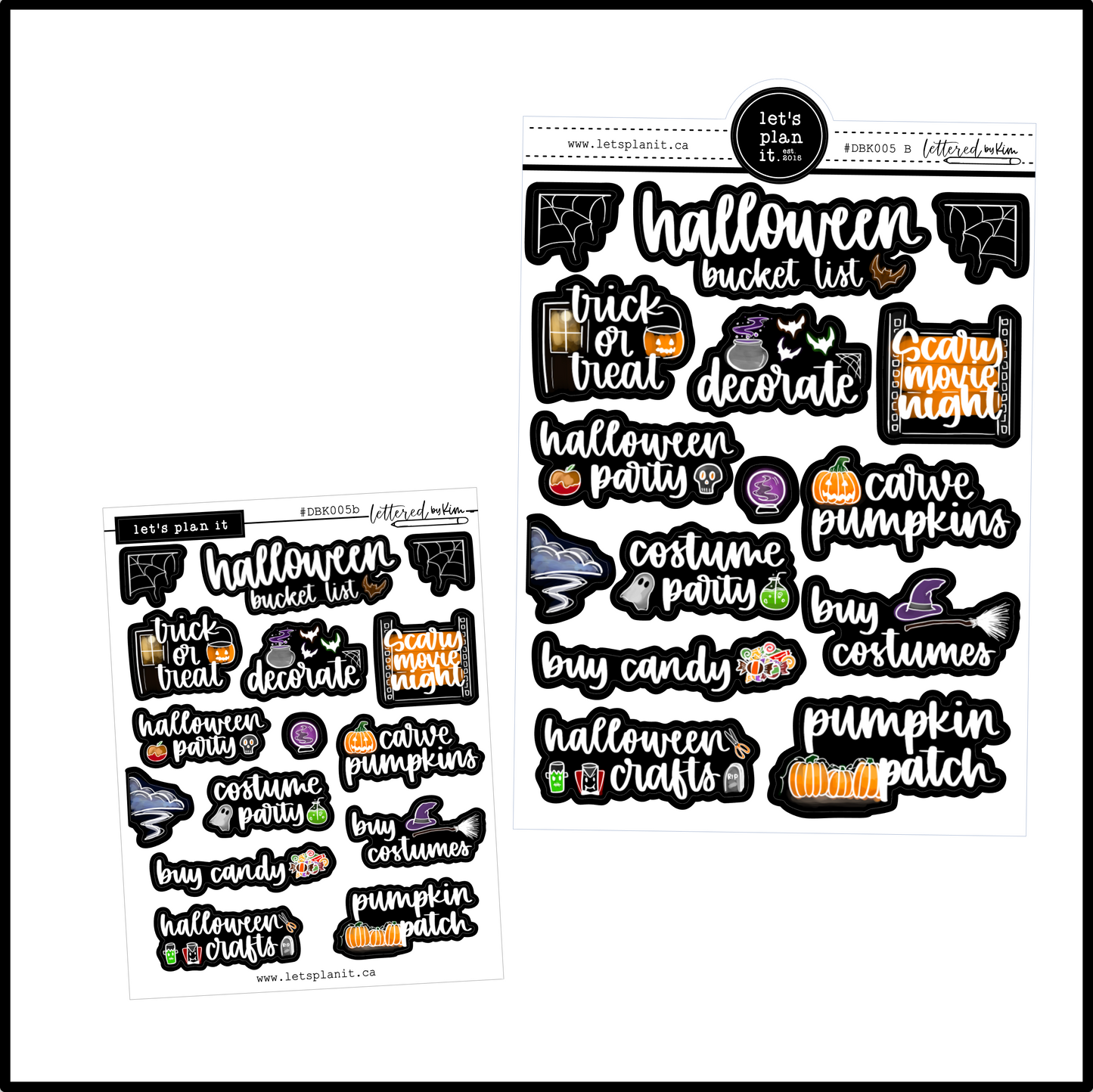 Lettered by Kim | Halloween Bucket List