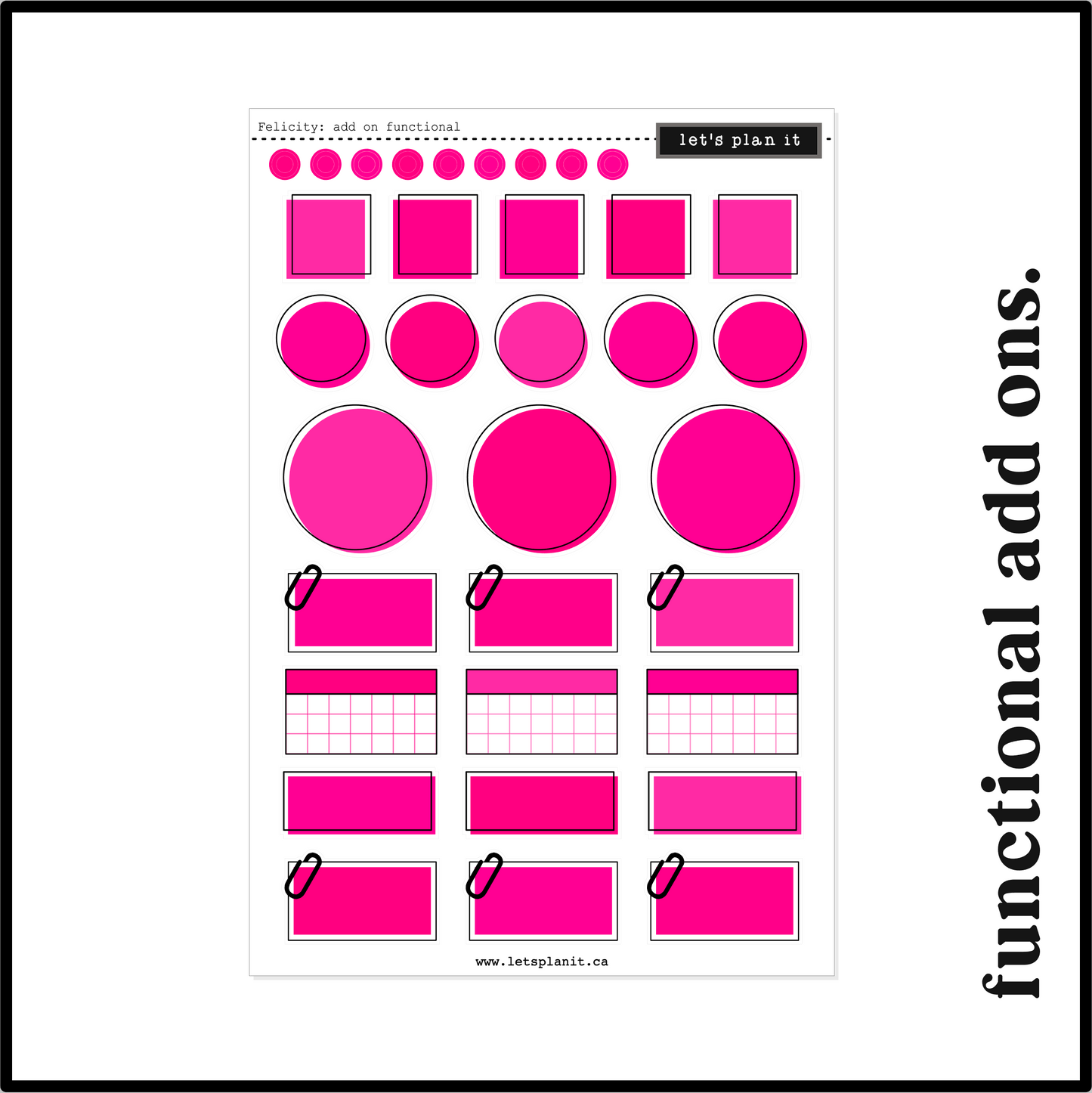 FELICITY COLLECTION | Weekly Kits