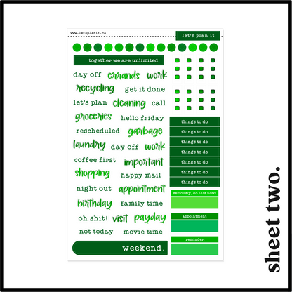 FRANKIE COLLECTION | Weekly Kits