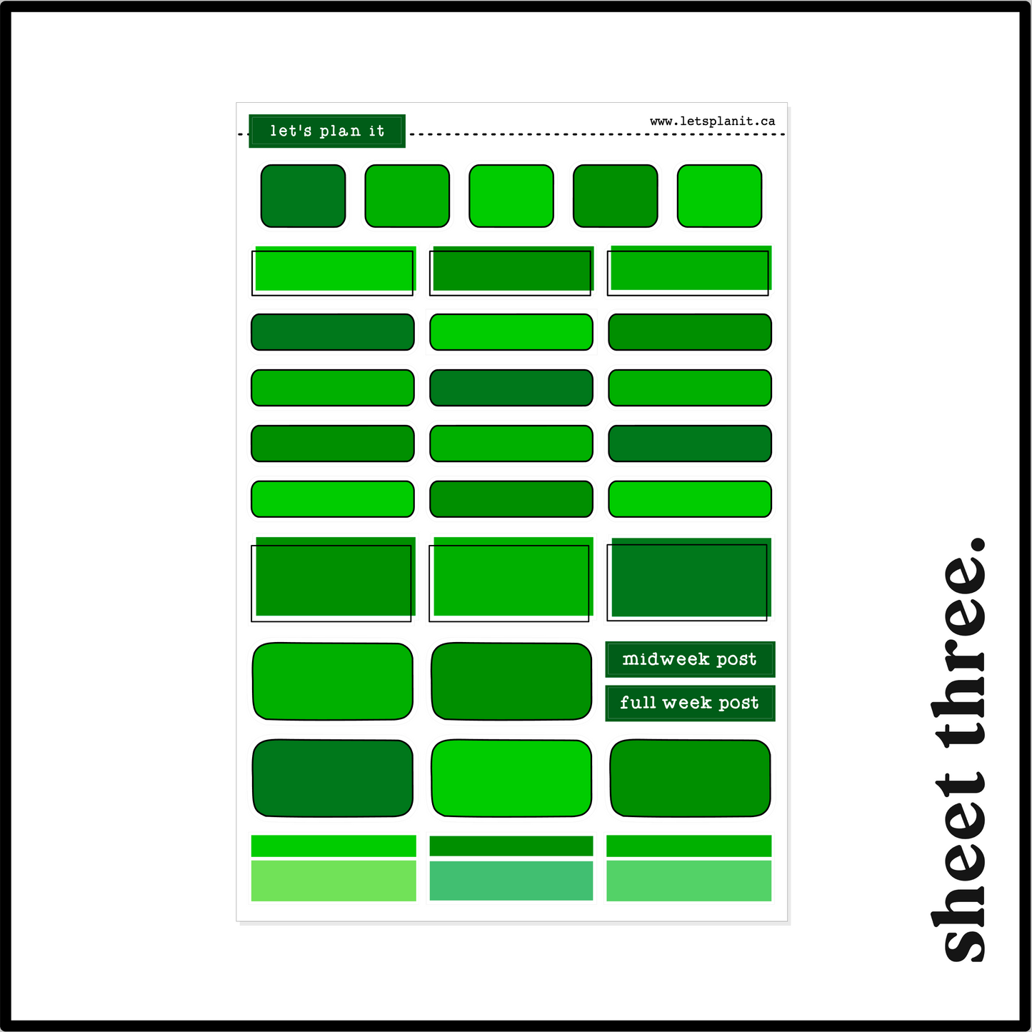 FRANKIE COLLECTION | Weekly Kits