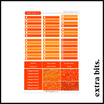 TAYLOR COLLECTION | Weekly Kits