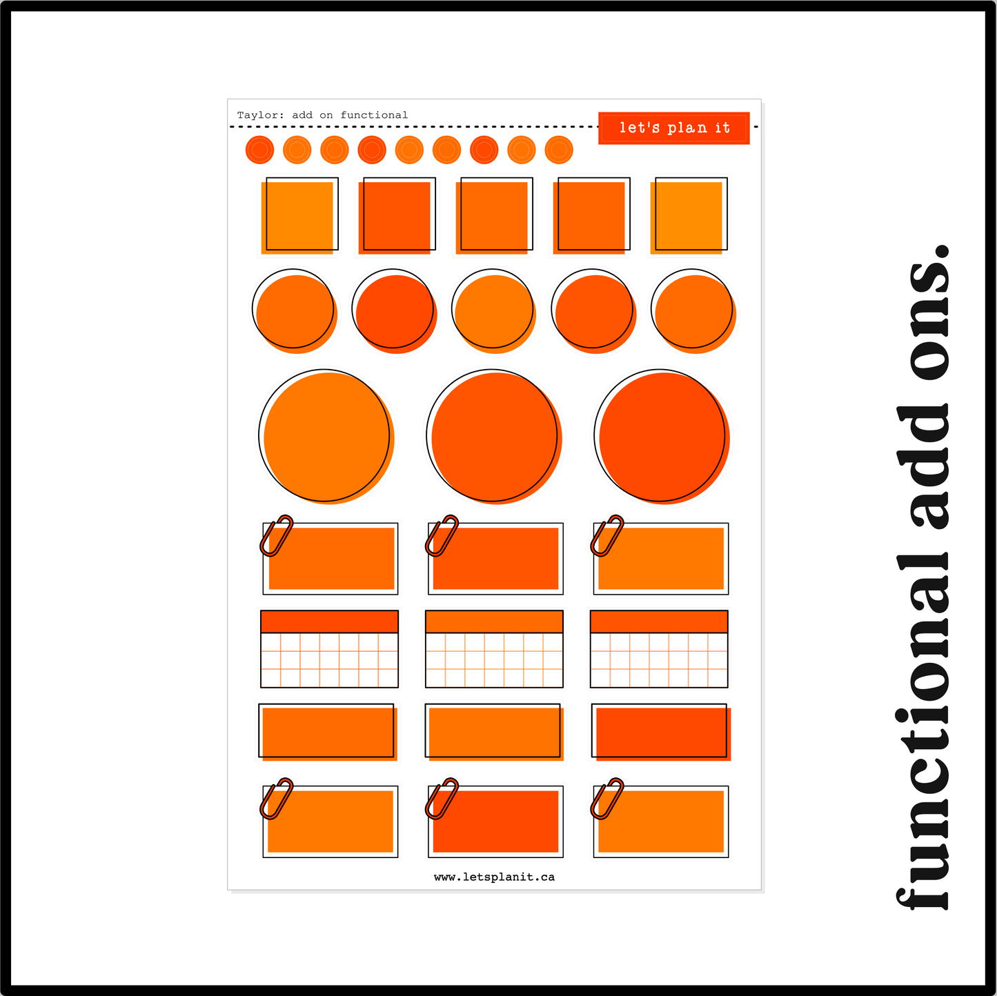 TAYLOR COLLECTION | Weekly Kits