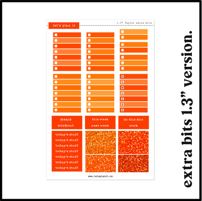 TAYLOR COLLECTION | Weekly Kits