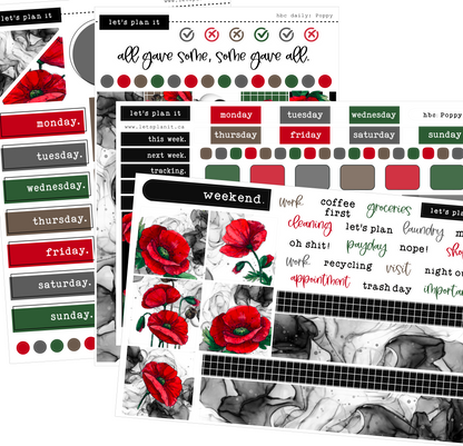 POPPY COLLECTION | Weekly Kits
