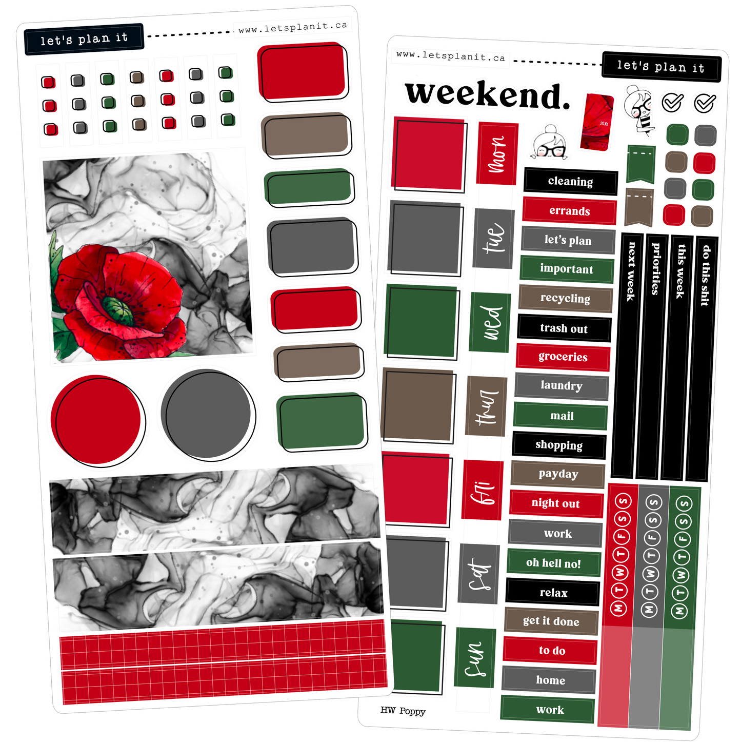 POPPY COLLECTION | Weekly Kits