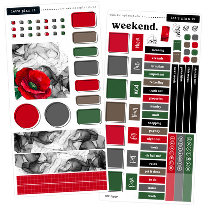 POPPY COLLECTION | Weekly Kits