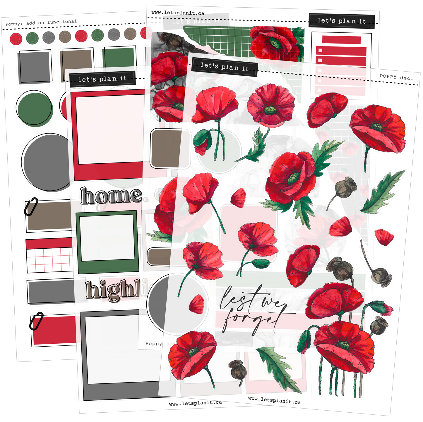 POPPY COLLECTION | Weekly Kits
