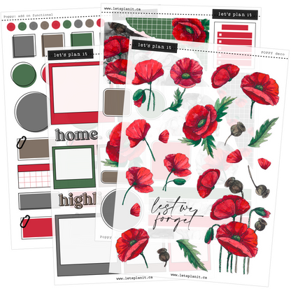 POPPY COLLECTION | Weekly Kits