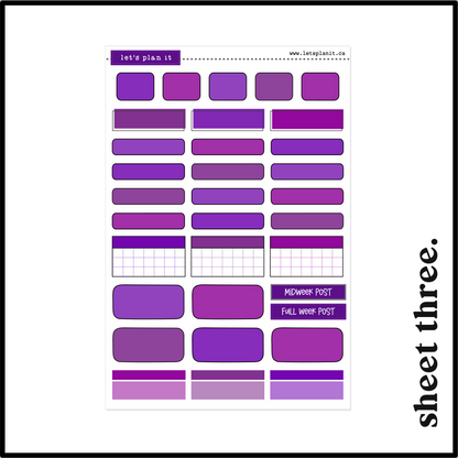 VIOLET COLLECTION | Weekly Kits