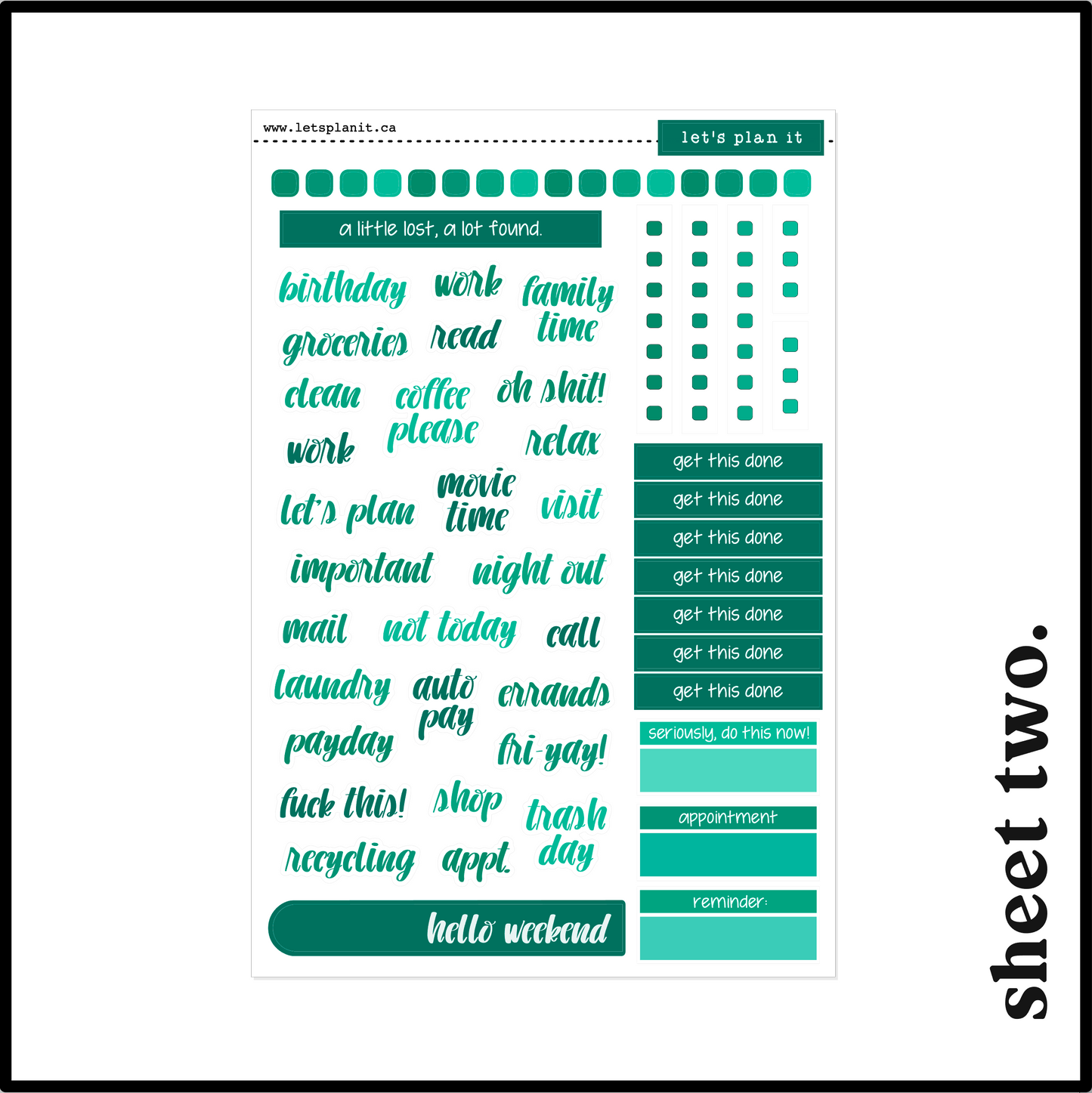 TEAGAN COLLECTION | Weekly Kits