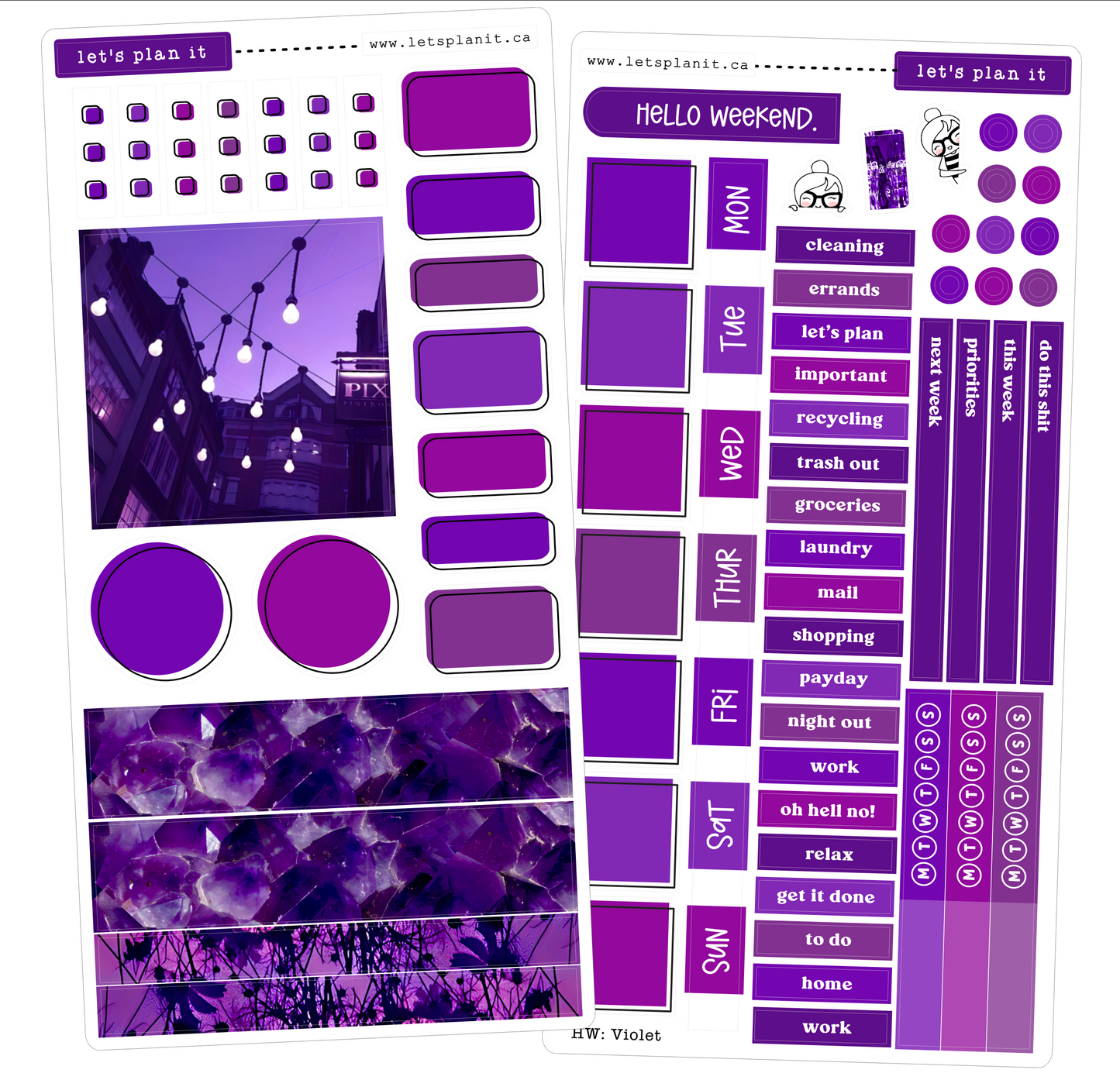 VIOLET COLLECTION | Weekly Kits