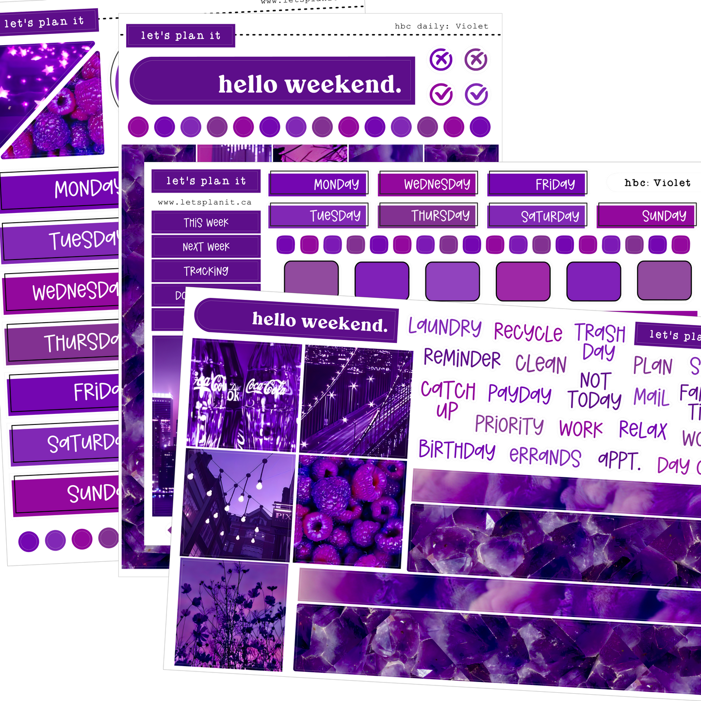 VIOLET COLLECTION | Weekly Kits
