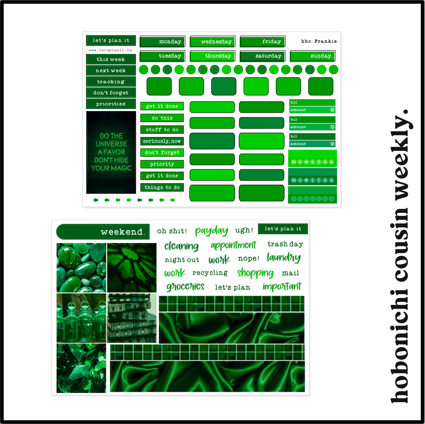 FRANKIE COLLECTION | Weekly Kits