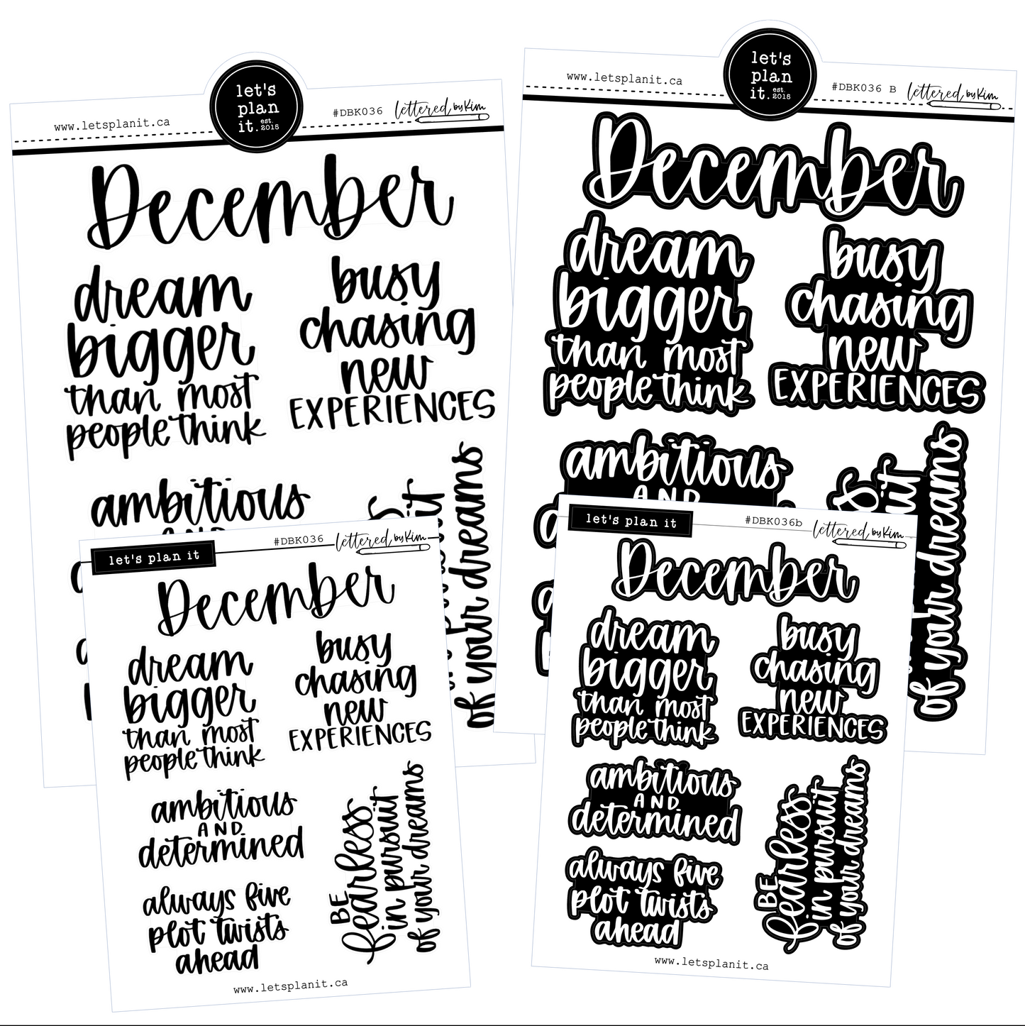 Lettered by Kim | December vibes