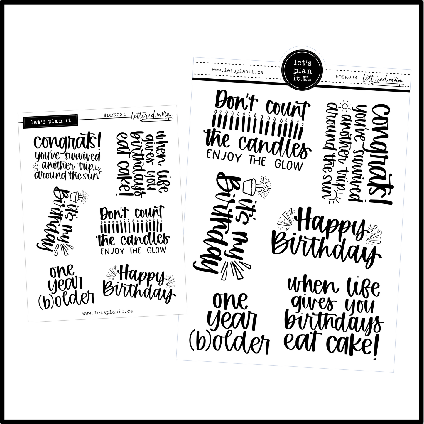 Lettered by Kim | Birthday