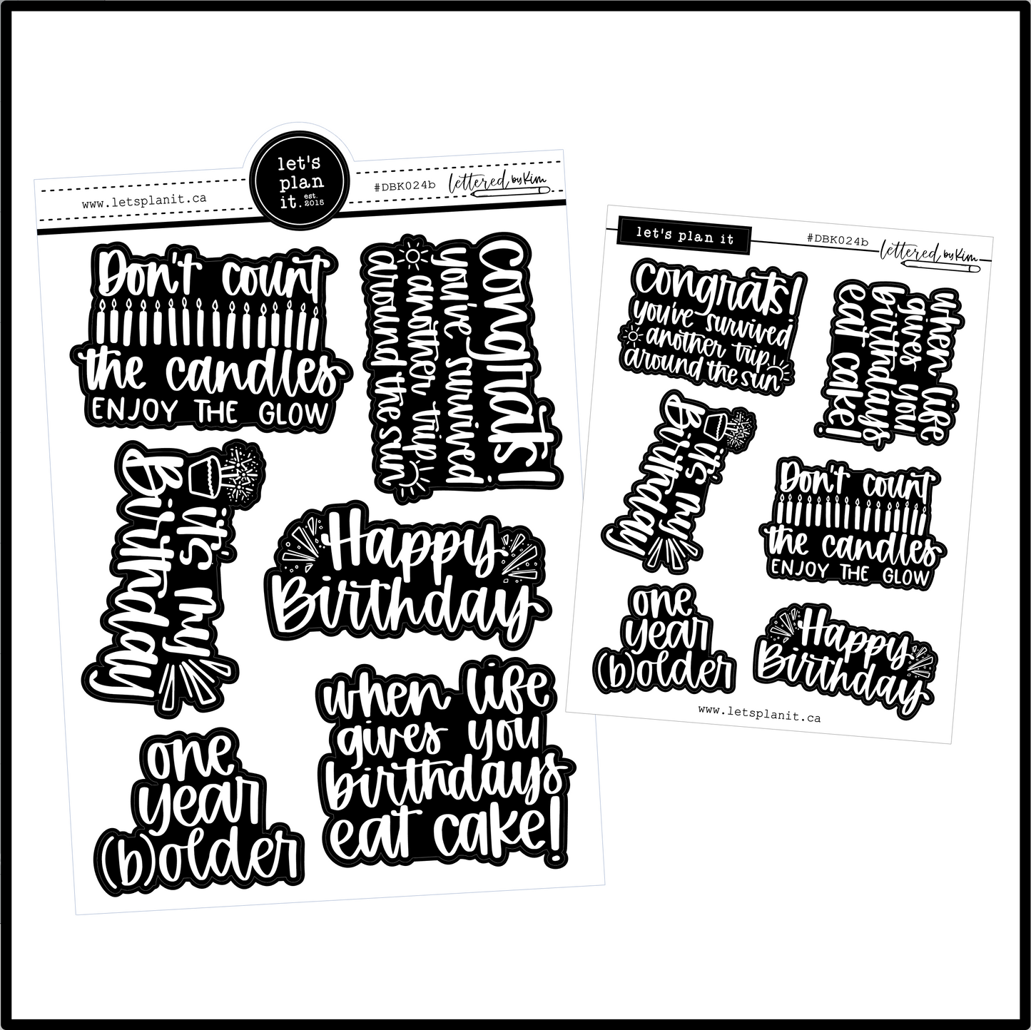 Lettered by Kim | Birthday