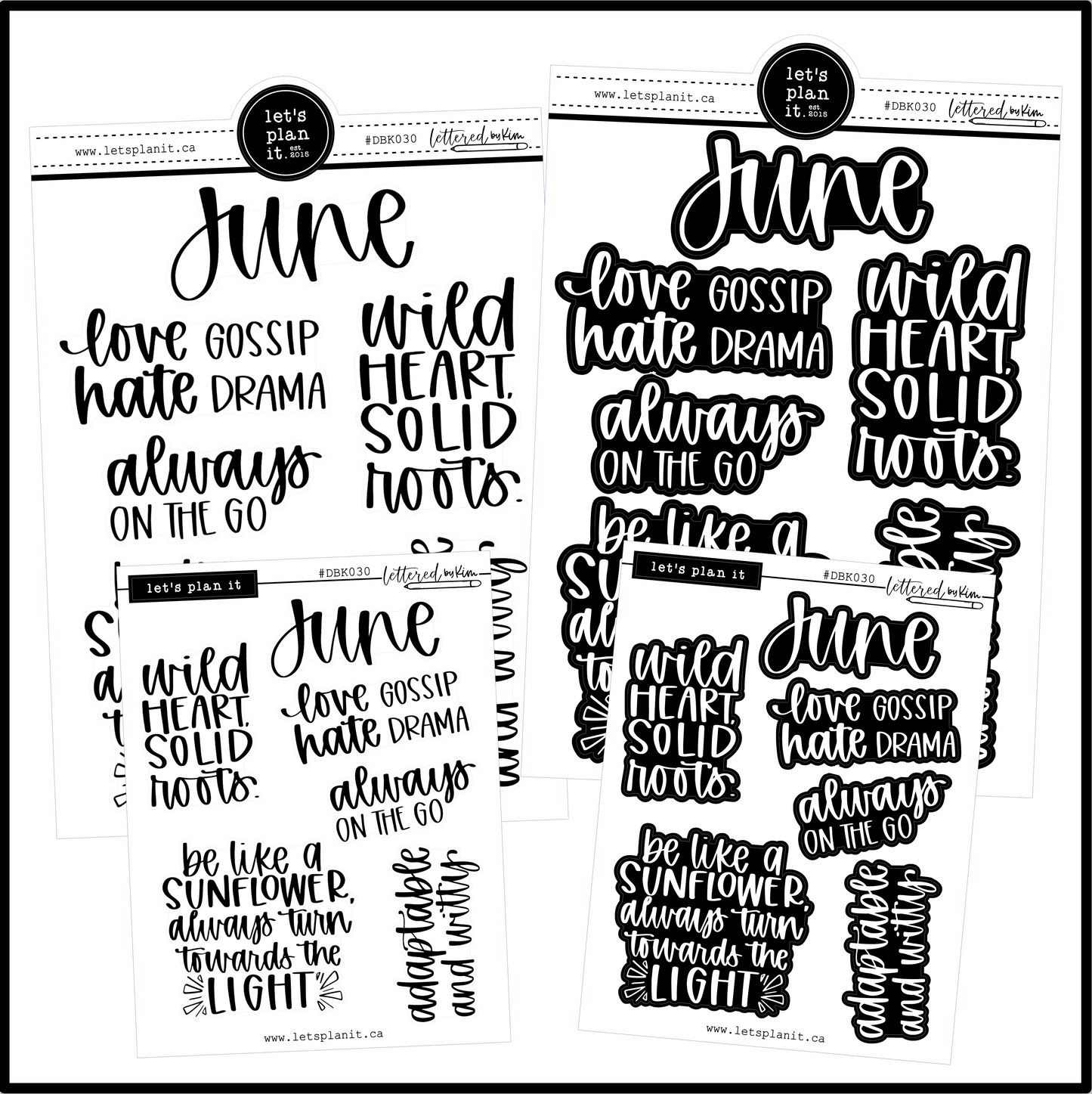 Lettered by Kim | June vibes