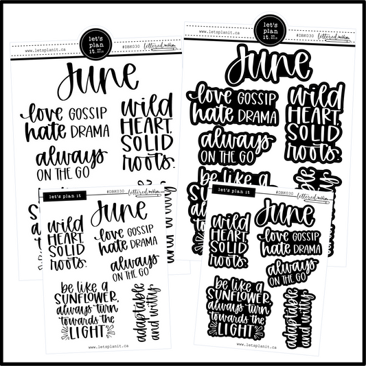 Lettered by Kim | June vibes